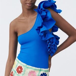 Zara One Shoulder Bodysuit